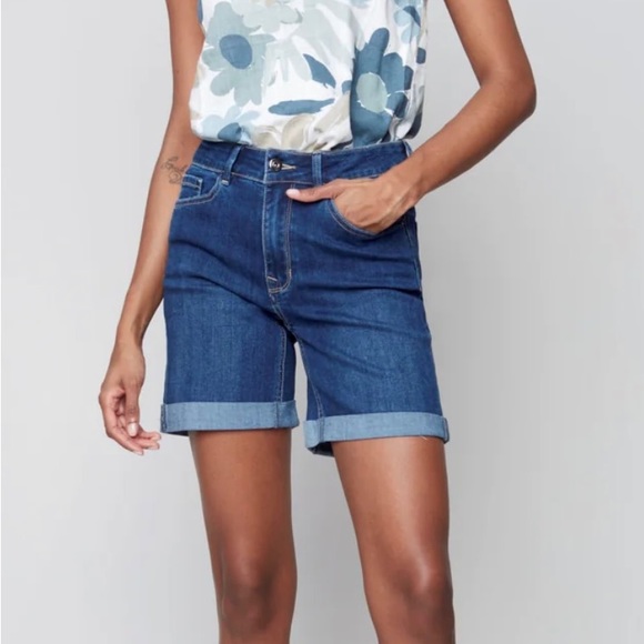 Charlie B denim blue Jean shorts New - Picture 3 of 4